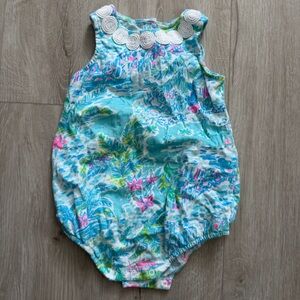 Lilly Pulitzer What a Lovely Place Baby Girl Bubble Romper